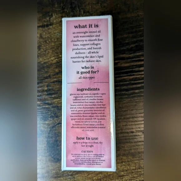 5/75$ Dallas & James Skincare Co. Watermelon Dream Overnight Retinol Oil - Picture 7 of 13